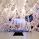 Illustration for article titled Thousands of silkworms and one robot made this intricate sculpture